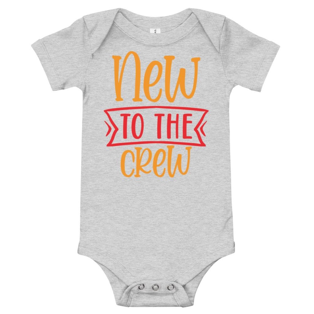 Grey Baby Onezie - New to the Crew